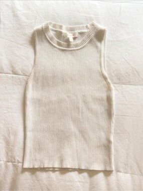 Better Be Ribbed Crewneck Tank - Cream